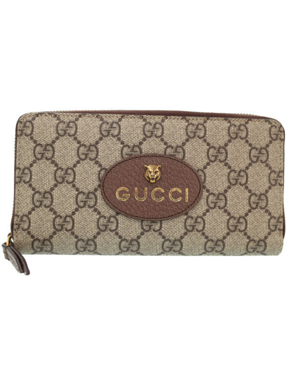 Gucci Around Zipper Round GG Zip Supreme Wallet Long Neo - Picture 2 of 5